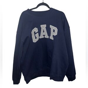 GAP Women's Dark Blue Crew Neck Sweater
